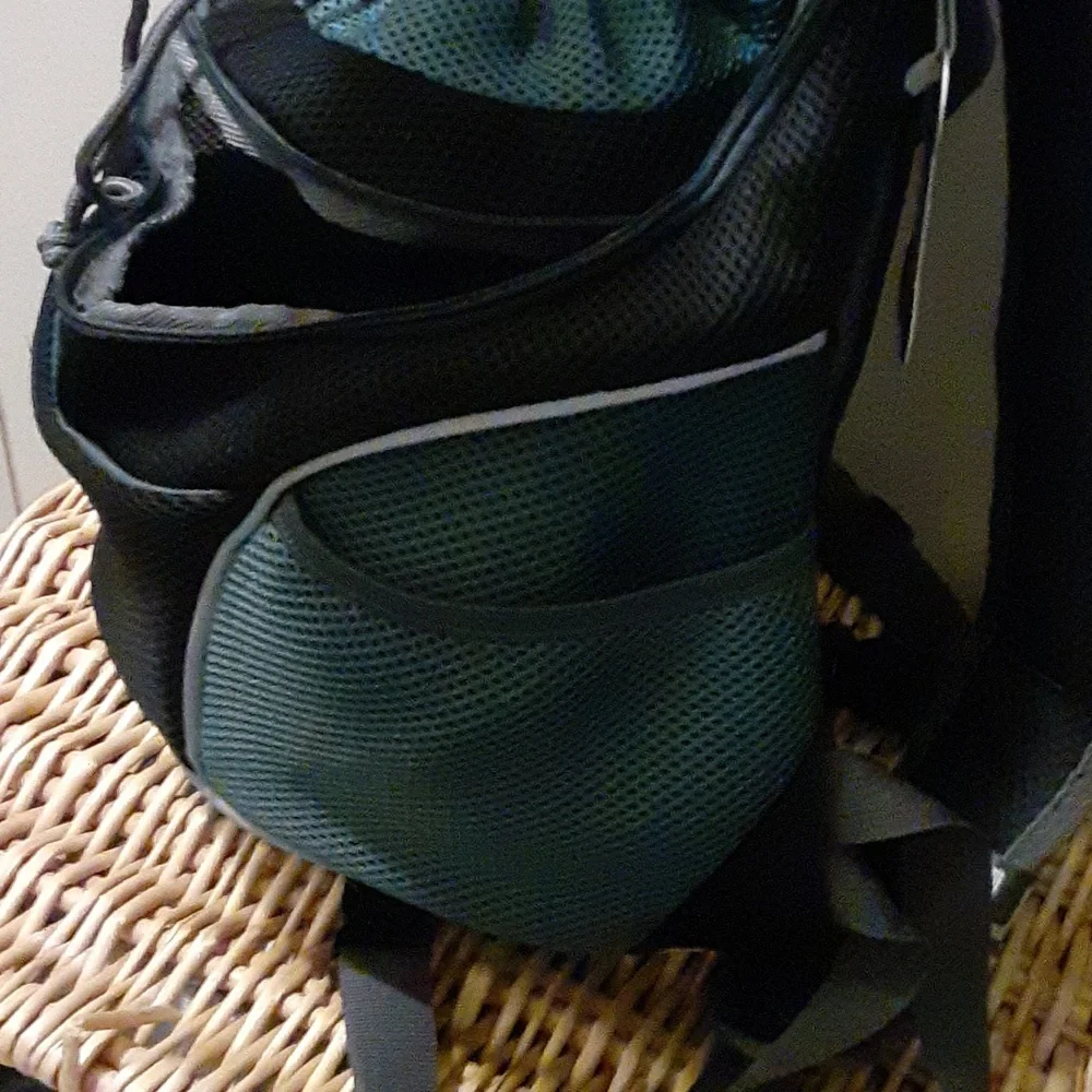 Small dog backpack very cute new there's a collar hook inside so they don't fall